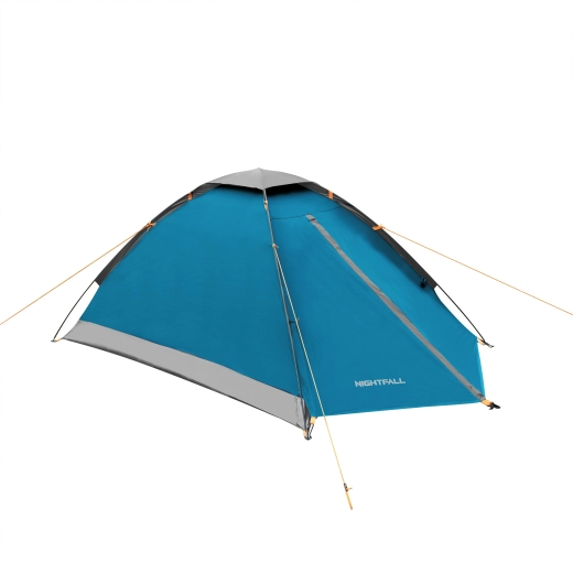 NILS Camp Nightfall 2-person trekking tent, blue-grey