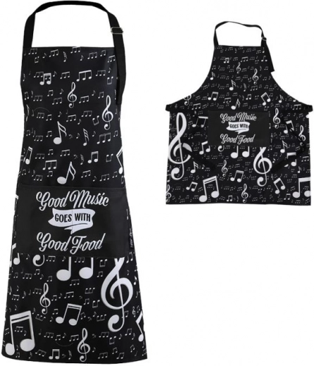 Apron in a Tube with Music Note Motif