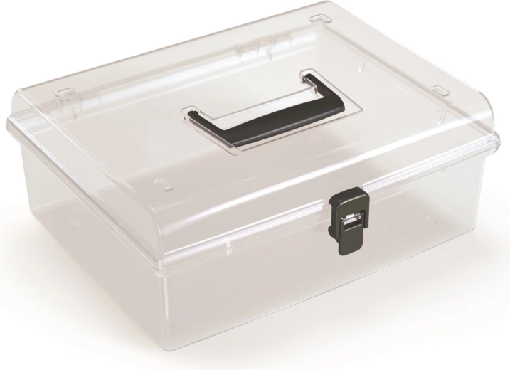Prosperplast NUF LOW Plastic Organizer, black