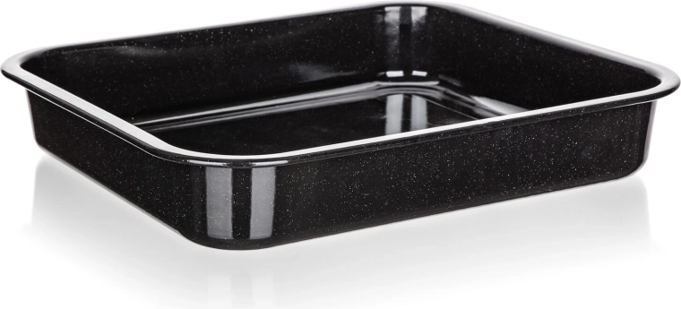 Emaliuota kepimo skarda CULINARIA Black 41 × 37 × 7 cm