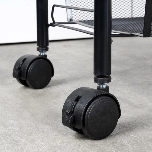 Mobilus vežimėlis su stabdžiais