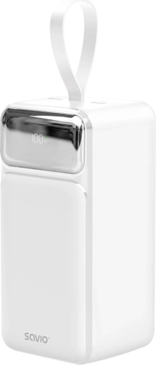 Savio išorinė baterija 50 000 mAh balta