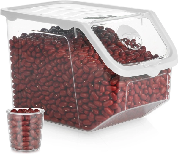 Transparent container with lid for fruit and vegetables 12 l