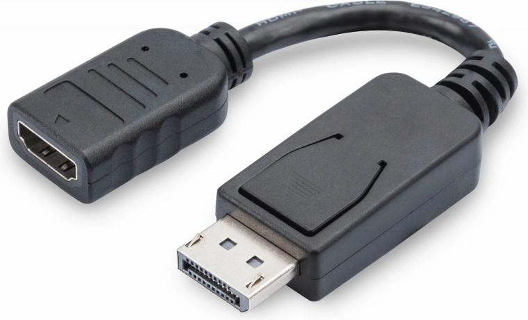 DisplayPort į HDMI adapteris, 1080p 60 Hz, juodas, 0,15 m