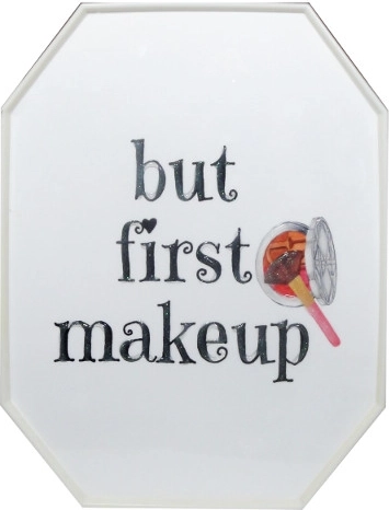 Paveikslas rėmelyje „But First Makeup“ 28 × 38 cm