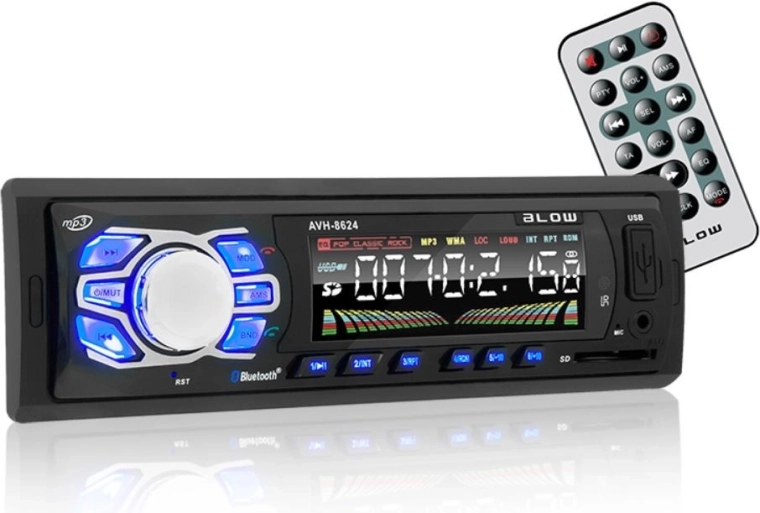 Automobilinis radijas su Bluetooth ir MP3/USB/SD įvestimis