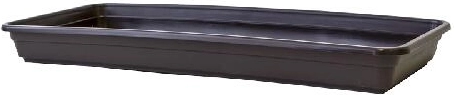 Plastikinis padėkliukas po loveliu Lobelia 40 cm, rudas