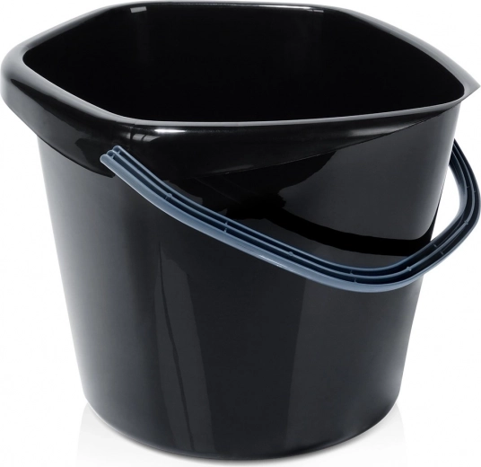 Plastikinis juodas kibiras 10 l