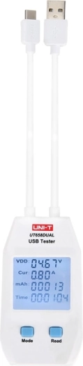 UNI-T UT658DUAL USB lizdų testeris