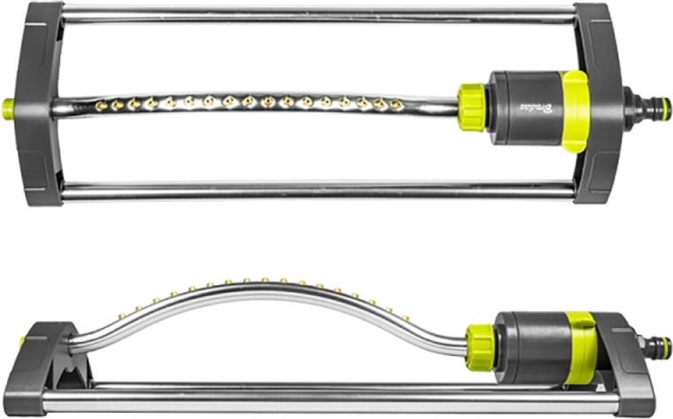 Oscillating sprinkler with 17 brass nozzles LIME LINE