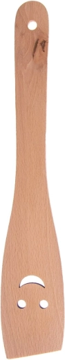 Face wooden straight spatula 30 cm
