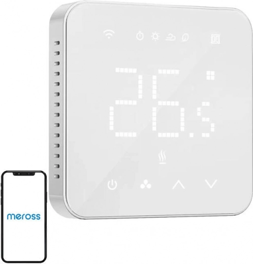 Išmanusis „Meross“ Wi‑Fi termostatas elektriniam grindiniam šildymui (HomeKit)