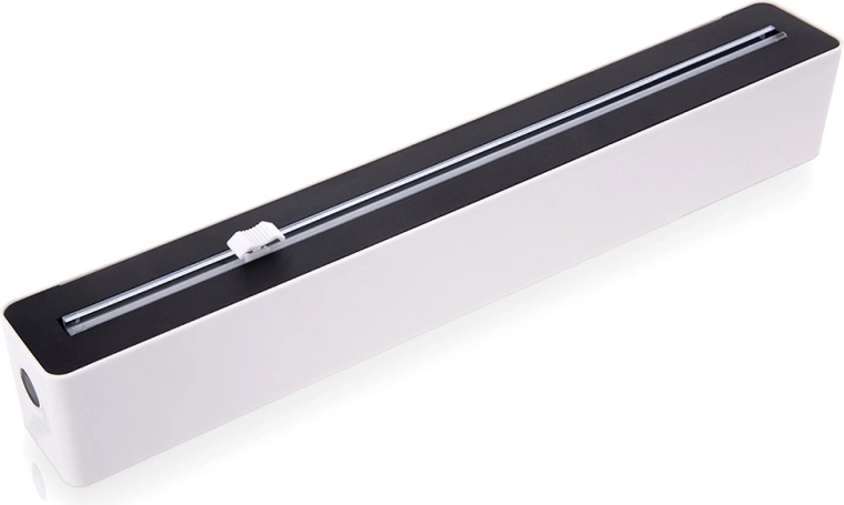 Dispenser for plastic wrap and baking paper – black