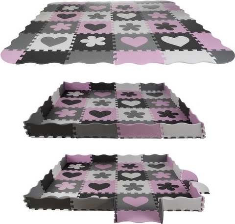 Flexible assembly: mat and playpen