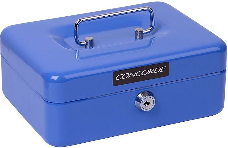 Metalinė pinigų dėžutė Concorde 20 cm, mėlyna