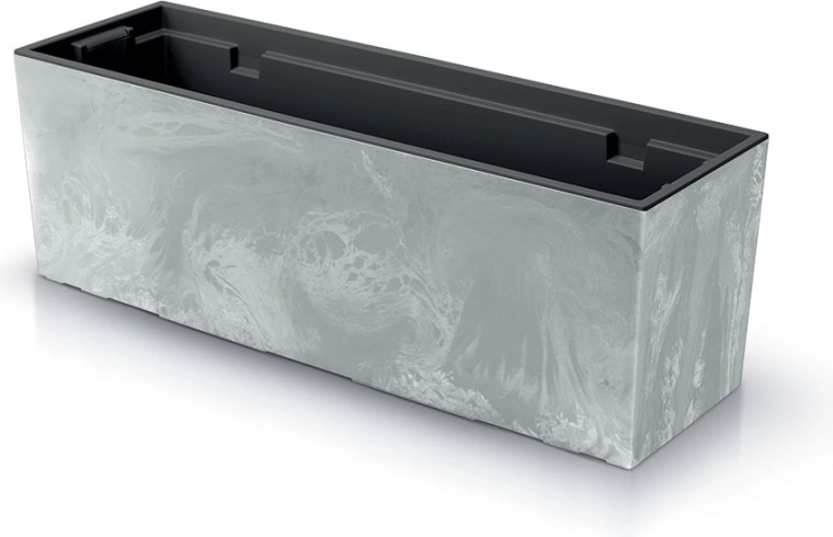 URBI Case Planter box concrete effect with insert 77 cm
