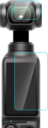 Grūdintas stiklas objektyvui ir ekrano apsauginis dangtelis DJI Osmo Pocket 3