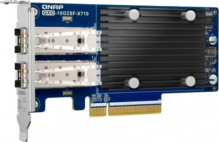 Dual-port 10GbE SFP+ Network Card QNAP QXG-10G2SF-X710