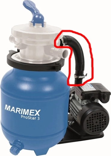 Connecting hose for ProStar 3 filtration, 30 cm