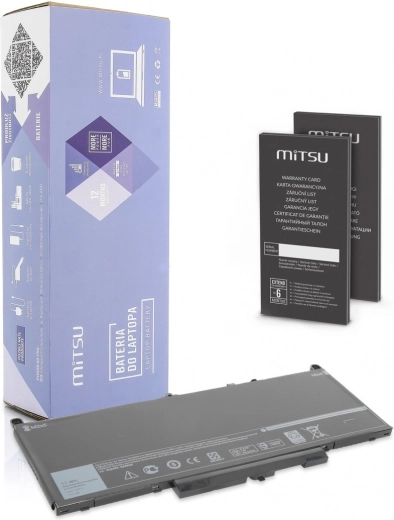 Battery for Dell Latitude E7270, E7470 7200 mAh (55 Wh) 7.4 - 7.6 V