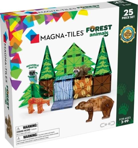 MAGNA-TILES magnetic building set – forest animals (25 pieces)