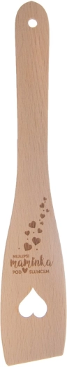 Medinė virtuvinė mentelė tiesi 30 cm „NEJLEPŠÍ MAMINKA“