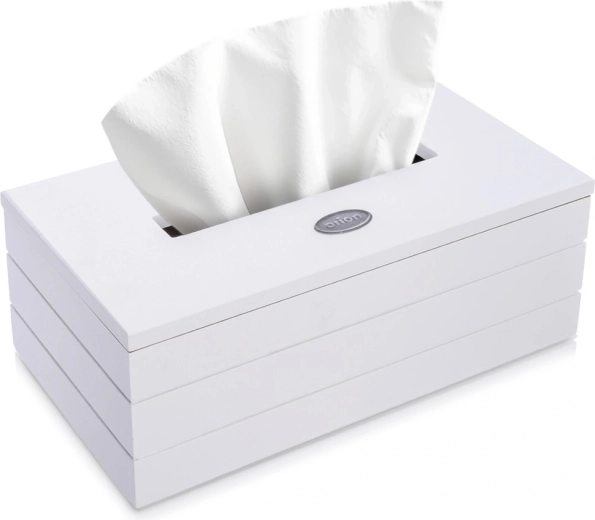 White Tissue Box 25 × 13.5 × 9 cm