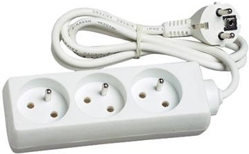 Extension Power Strip 3 m with 3 Sockets