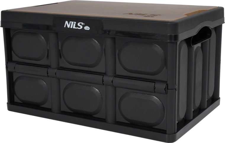 Folding crate with wooden lid 2-in-1 20 L NILS Camp