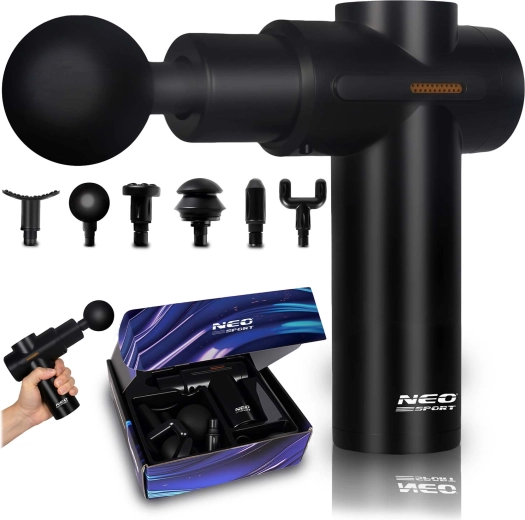Massage gun with 6 heads NS-504 Neo-sport black