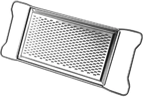 Stainless steel grid grater for horseradish 29 × 11 cm