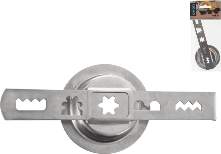 Stainless steel nozzle for Linzer cookies, size 8