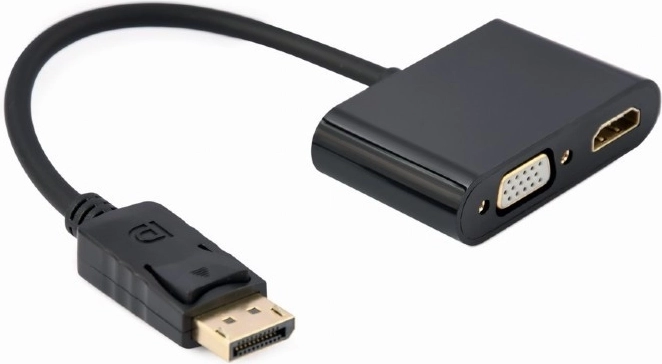 DisplayPort to HDMI and VGA Adapter