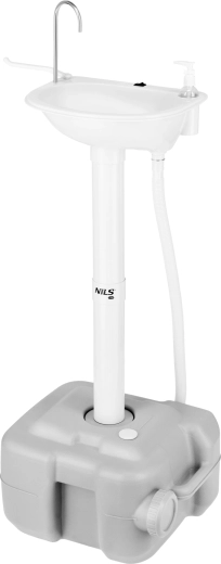 Nils Camp portable washbasin with rechargeable pump