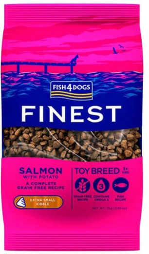 Granulės šunims, itin mažos, su lašiša ir bulvėmis 1,5 kg FISH4DOGS