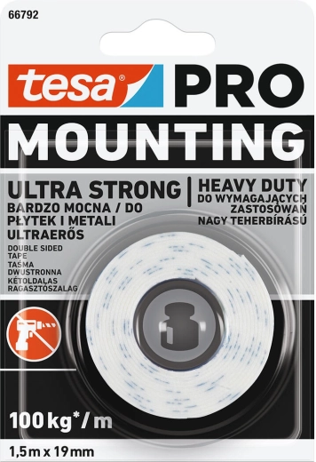 Ultra Strong Mounting Tape 19 mm × 1.5 m Tesa