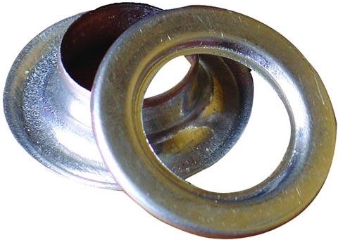 Aluminum grommets for PE tarps, 10 mm (10 pcs)