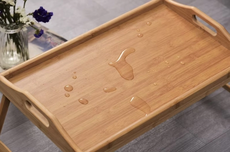 Natural bamboo: durable and easy to wipe clean