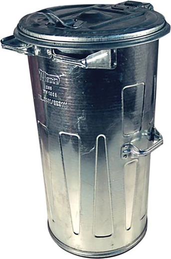 Apvalus cinkuotas atliekų konteineris 110 l