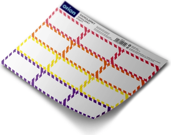 Blank Rectangular Jar Stickers, 12 pcs
