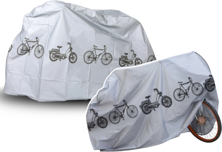Vandeniui atsparus dviračio ir motorolerio uždangalas su „Velcro“ dirželiu 210 × 100 × 64 cm
