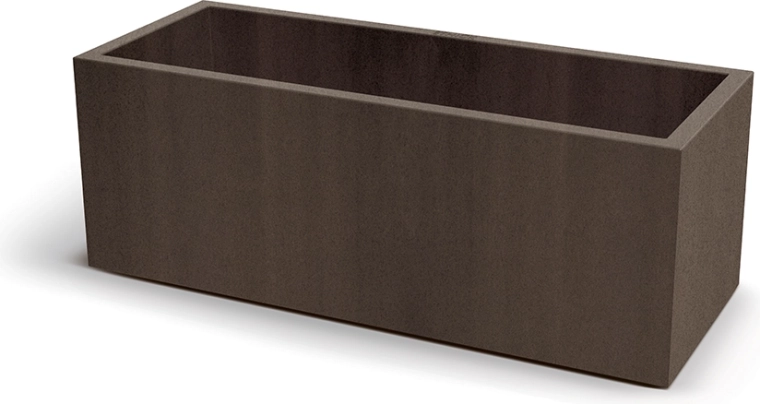 CUBLA CASE planter 98 cm in a corten steel look