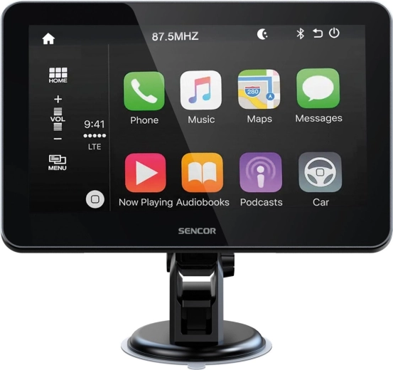 Sencor SCT M750BWT in-car display with wireless Apple CarPlay and Android Auto and a reversing camera