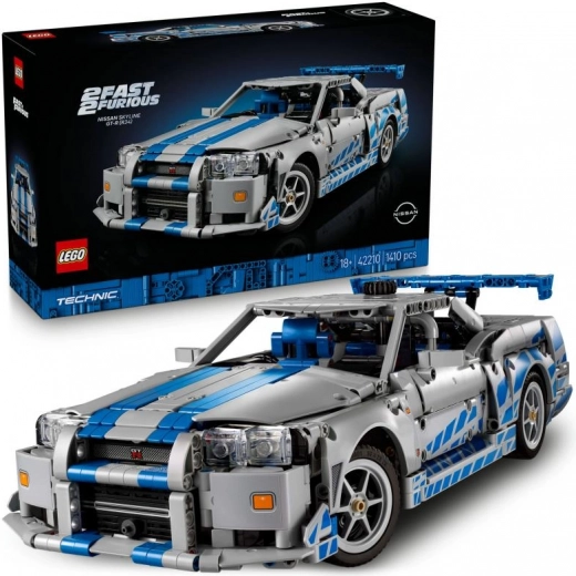 LEGO® Technic 42210 „Greiti ir įsiutę“ automobilis Nissan Skyline GT-R (R34)