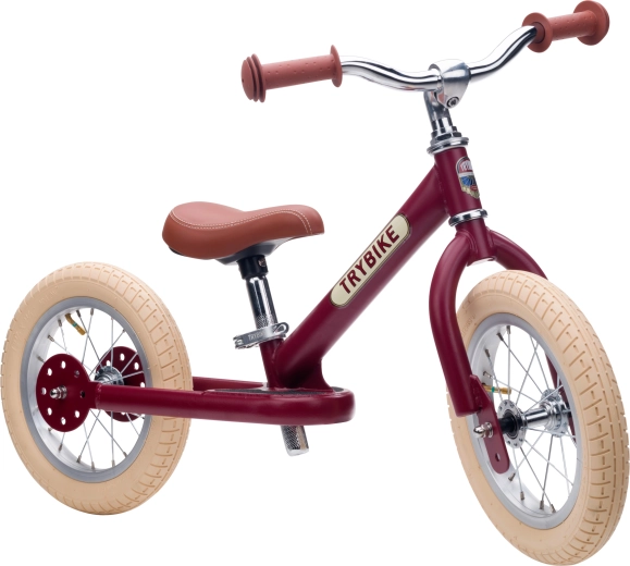 Trybike vaikiškas balansinis dviratukas, raudonas