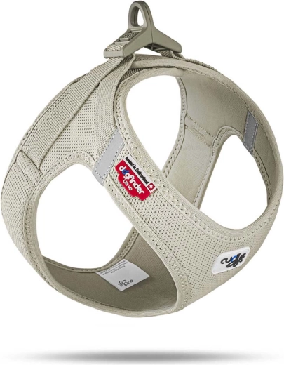 Curli air-mesh šunų petnešos su sagtimi, šviesiai smėlinės, XL (12–18 kg)