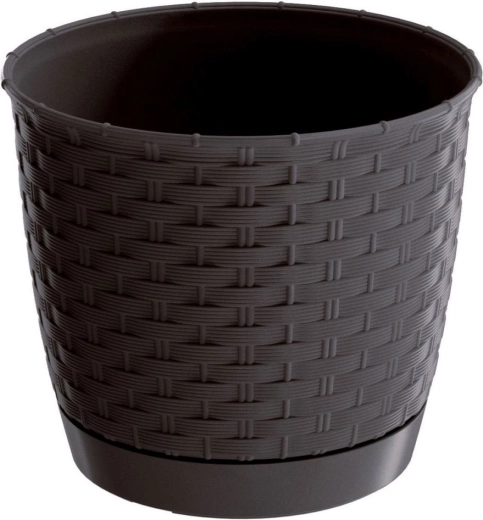 Gėlių vazonas Ratolla Round 30 cm umbra su įdėklu