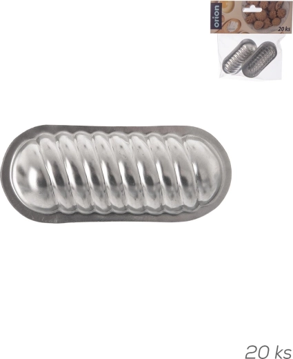 Tinned cookie molds for vanilla crescents, 20 pcs
