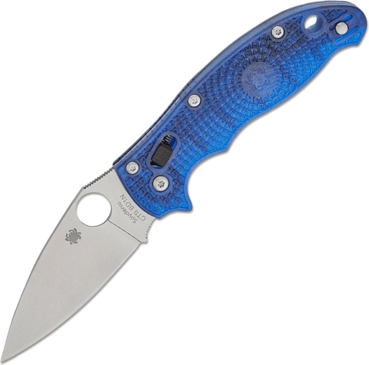 Spyderco Manix 2 Lightweight pocket knife translucent blue