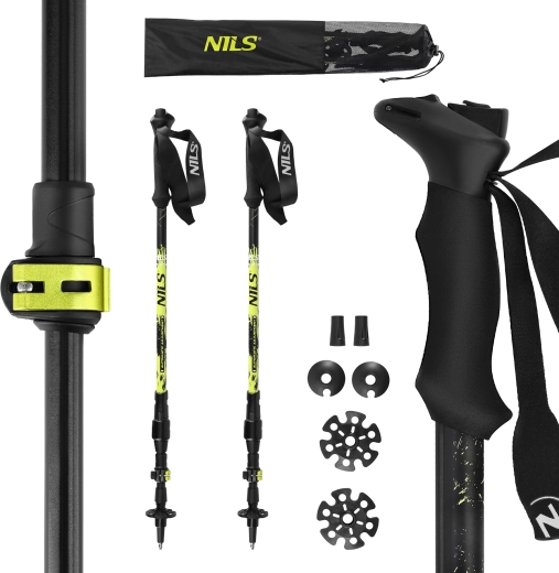 NILS TK8608 trekking poles with automatic adjustment